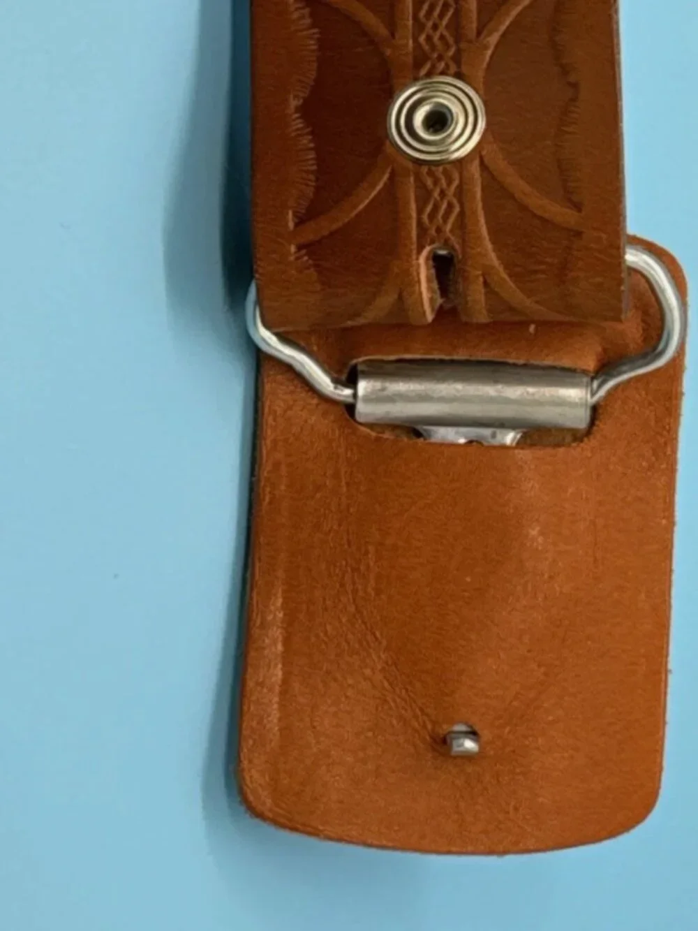 RARE Vintage Honda Rider’s Club of America Brown Leather Belt